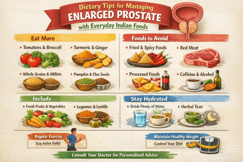 Dietary Tips for Managing Enlarged Prostate with Everyday Indian Foods