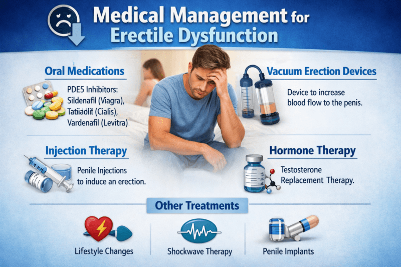 Medical Management for Erectile Dysfunction